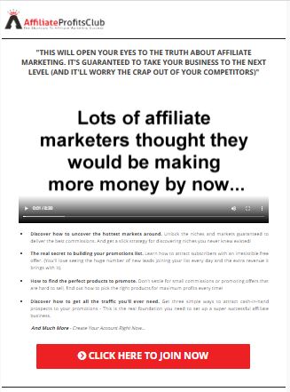 Affiliate Marketing exclusive membership for passive income streams
